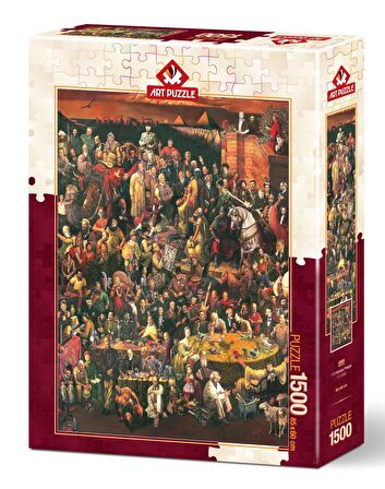 Art Portreler 1500 Parça Yetişkin Puzzle