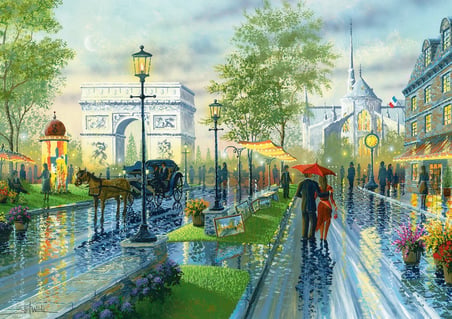 Art Puzzle Bahar Gezintisi, Paris 1000 Parça Puzzle