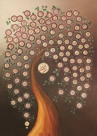 Art Puzzle Allah'ın 99 İsmi (Esma-Ül Hüsna) 1000 Parça Puzzle
