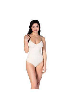 Masaj Özellikle Çıtçıtlı Askılı Slip Body Toparlayıcı Inceltici Korse Ten 5004