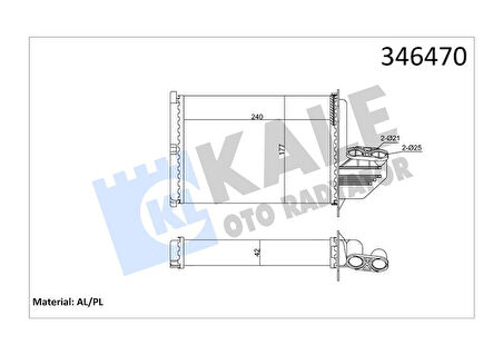 Bmw Kalorıfer Radyatörü - Kalorıfer Radyatörü - Kal 346470