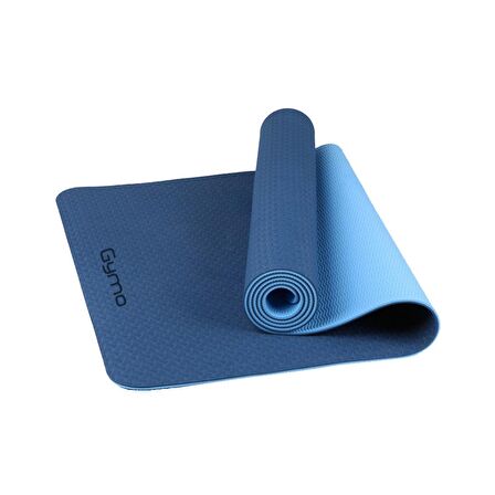 Gymo Ekolojik 6mm TPE Yoga Matı Pilates Minderi Mavi