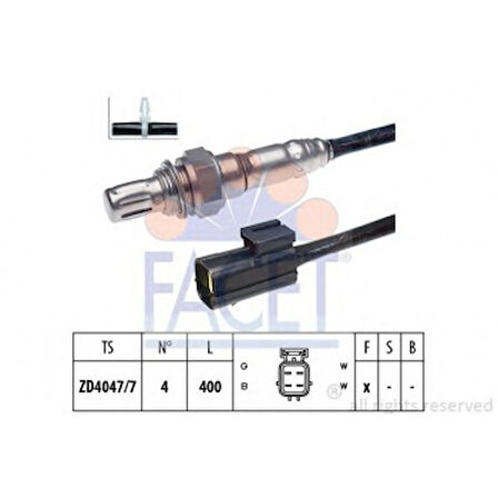 Opel Oksıjen Sensoru Kalos 1,2 8v Lacetti 1,6 16v - Facet 10.7198