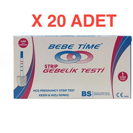 Bebetime Strip Gebelik Testi 20'li