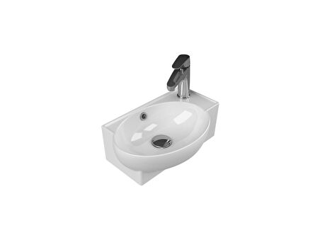 Cerastyle Turkuaz Mini Tezgah Üstü Lavabo 28*45 Cm