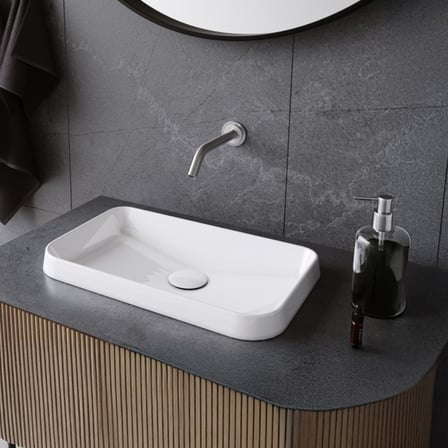 Cerastyle Grand 49x30cm Tezgah Üstü Lavabo Beyaz