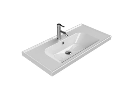 Cerastyle Turkuaz Frame Etajerli Lavabo 90X45 Cm