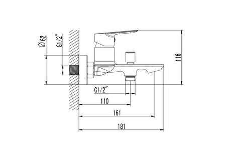 Turkuaz CeraStyle Ibiza Banyo Bataryası Krom BM0010500000011