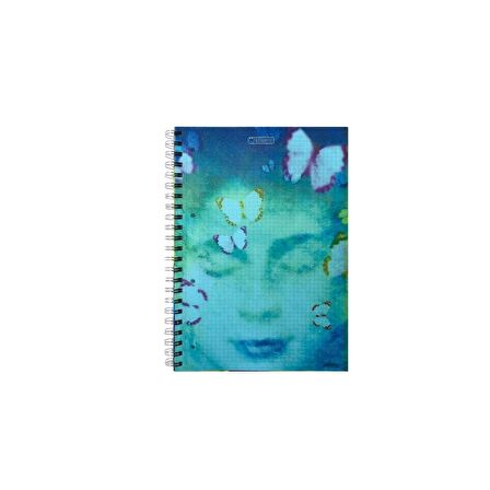 Özgün Spring A4 PP Kapak Sipiralli Defter 140 Yp. 3 Kareli + 1 Çizgili Renk Ayraçlı