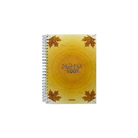 Özgün A4 Spiralli Double Kapak Sketchbook Defter 180 Yp. Kareli - 4 Adet