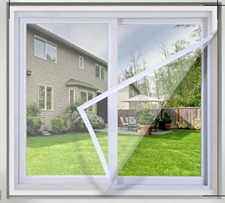Yıkanabilir Sök Tak 130x150 cm Çift Kanat Sineklik 5 Adet 