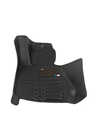 Bmw 3 Serisi G30 2018-2023 Siyah Havuzlu Dikişsiz (press) Deri Paspas