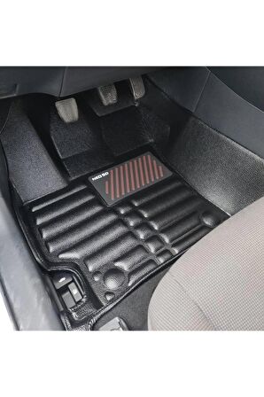 Audi Q3 2019-Günümüz Siyah Havuzlu Dikişsiz (press) Deri Paspas