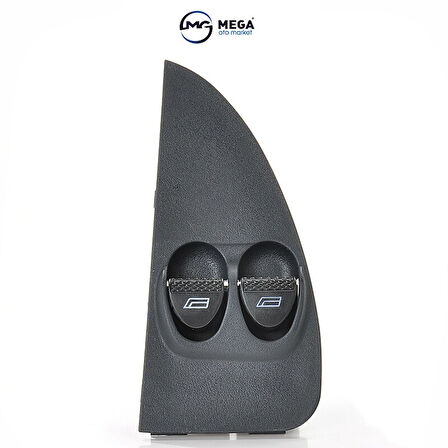 Mega Oto Market Sol Çiftli Cam Düğmesi Anahtarı Palio Van ile uyumlu