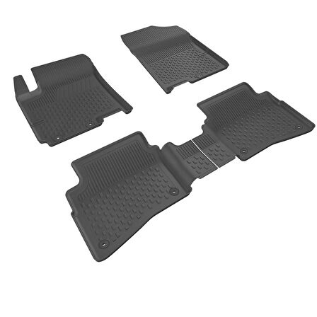 Mega Oto Market 4.5D Havuzlu Oto Paspas Siyah Renk Hyundai i20 II Araç 2015-2020 Arası ile Uyumlu