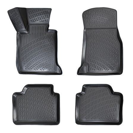Rizline 3D Oto Paspas Siyah Renk BMW 3 Serisi F30 2012 - 2019 ile uyumlu