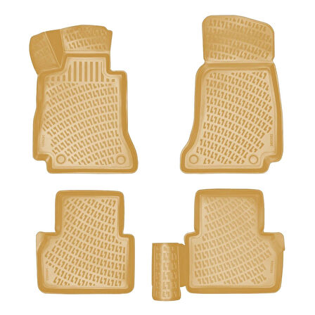 Rizline 3D Oto Paspas Bej Renk Mercedes E Serisi W212 2010 - 2016 ile uyumlu