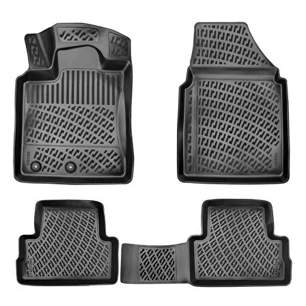 Rizline 3D Oto Paspas Siyah Renk Nissan Qashqai 2006 - 2013 ile uyumlu