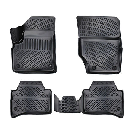 Rizline 3D Oto Paspas Siyah Renk Porche Cayenne 2002 - 2010 ile uyumlu