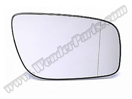 Mercedes Dis Dikiz Ayna Camı Sol (isitmalı, Asferik) E-Class W211 06>09 - Wenderparts Mn2118100921