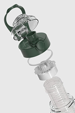 Renga Saga Süzgeçli 730 ml Tritan Detoks Matara 911006 Yeşil