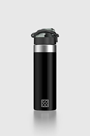 Renga Saga Metal Aksesuarlı 630 ml Tritan Matara 912092 Good Siyah