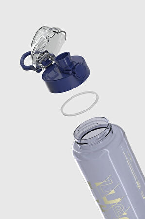 Renga Saga Loop Yazı Desenli 1000 ml Tritan Matara 912138 Mavi