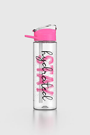 Renga Falcon Stay Desenli 630 ml Pipetli Tritan Matara 912016 Fuşya