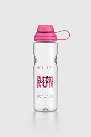 Renga Ege Yazı Desenli 750 ml Tritan Matara 912067 Fuşya