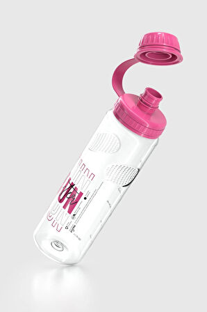 Renga Ege Yazı Desenli 750 ml Tritan Matara 912067 Fuşya