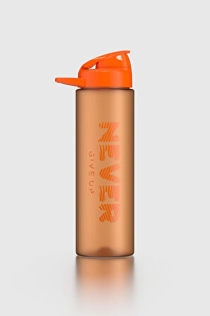 Renga Lidya Yazı Desenli 630 ml Mat Tritan Matara 912118 Turuncu