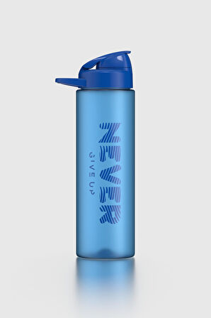 Renga Lidya Yazı Desenli 630 ml Mat Tritan Matara 912118 Mavi