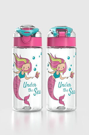 Renga Saga Desenli 500 ml Tritan Çocuk Matara 912014 Pembe
