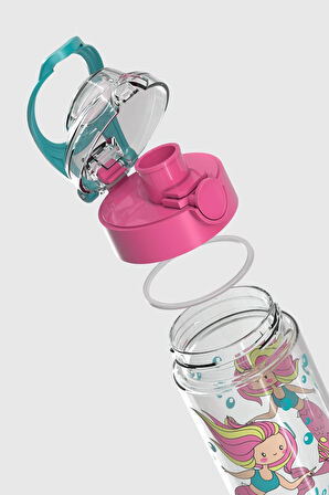 Renga Saga Desenli 500 ml Tritan Çocuk Matara 912014 Pembe
