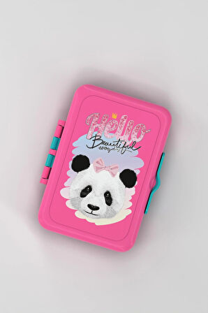 Renga Tondo Desenli PP Çocuk Beslenme Kabı 192008 Pembe