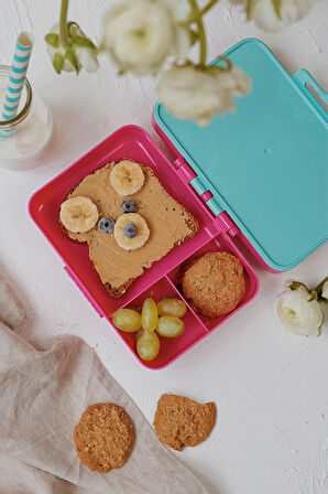 Renga Tondo Desenli PP Çocuk Beslenme Kabı 192008 Pembe