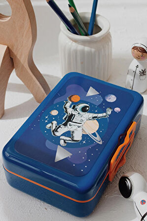 Renga Tondo Desenli PP Çocuk Beslenme Kabı 192008 Mavi