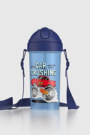 Renga Cosmo Desenli PP Çocuk Beslenme Kabı ve Suluk Seti 192017 Mavi