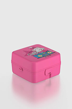 Renga Leya Kral Şakir Canan Desenli PP Çocuk Beslenme Kabı 222052 Pembe