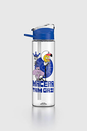 Renga Falcon Kral Şakir Desenli 630 ml Pipetli Tritan Çocuk Matara 222031 Mavi