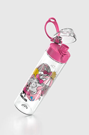 Renga Saga Kral Şakir Desenli 630 ml Tritan Çocuk Matara 222030 Pembe