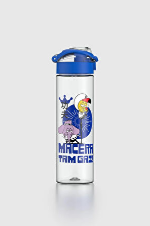Renga Saga Kral Şakir Desenli 630 ml Tritan Çocuk Matara 222030 Mavi