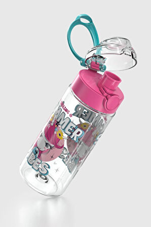 Renga Saga Desenli 500 ml Tritan Çocuk Matara 912014 Pembe-Turkuaz