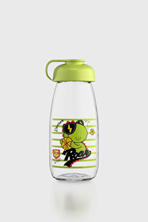 Renga Milky Kids Desenli 250 ml Cam Şişe 182056 Yeşil
