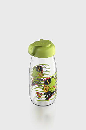 Renga Milky Kids Desenli 250 ml Cam Şişe 182056 Yeşil