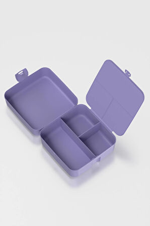 Renga Leya Lama Desenli PP Çocuk Beslenme Kabı 412003 Mor