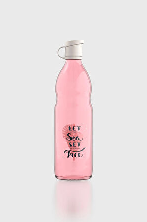 Renga Zen Let the Sea Set 1000 ml Cam Şişe 182050 Pembe-Bej