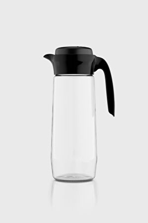Renga Daisy 1500 ml Siyah Kapaklı Cam Sürahi 111023
