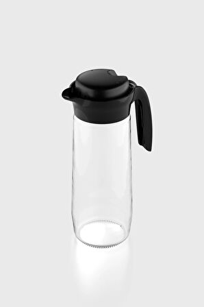 Renga Daisy 1500 ml Siyah Kapaklı Cam Sürahi 111023