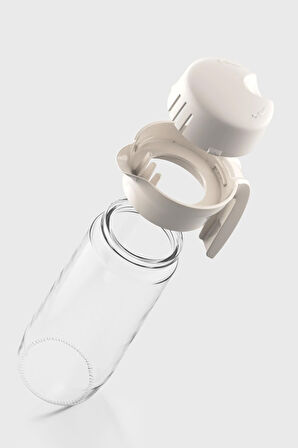 Renga Daisy 1500 ml Bej Kapaklı Cam Sürahi 111023